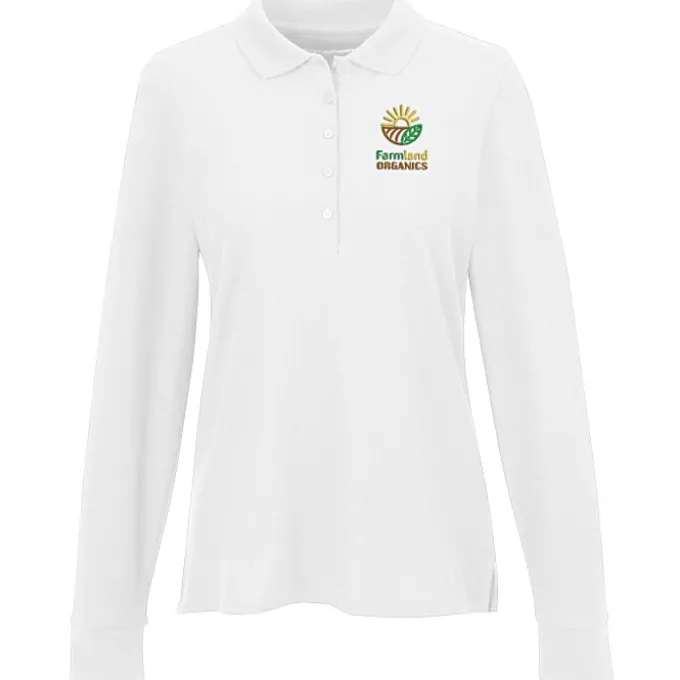 Signature Pique Long Sleeve Polo - Ladies'