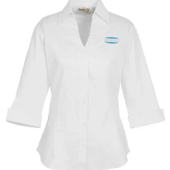 Signature V-Neck 3/4 Sleeve Blouse - Ladies' - 24 hr
