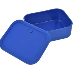 Silicone Rectangle Food Container with Air Valve - 44 oz