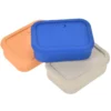 Silicone Rectangle Food Container with Air Valve - 24 oz