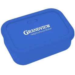 Silicone Rectangle Food Container with Air Valve - 24 oz