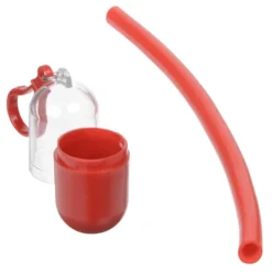 Silicone Straw in Capsule Carabiner Case