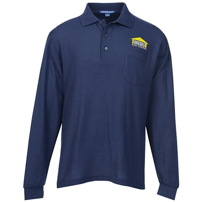 Silk Touch Long Sleeve Sport Pocket Shirt - Men's