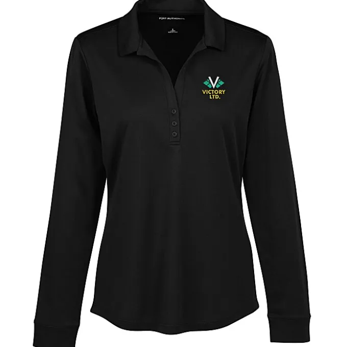 Silk Touch Performance LS Sport Polo - Ladies'
