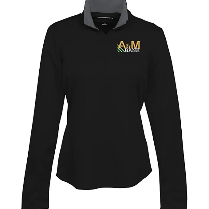 Silk Touch Performance 1/4-Zip Pullover - Ladies' - Embroidered