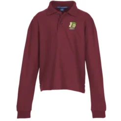 Silk Touch Sport Long Sleeve Polo - Youth