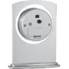 Silver Arc Clock