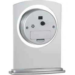 Silver Arc Clock