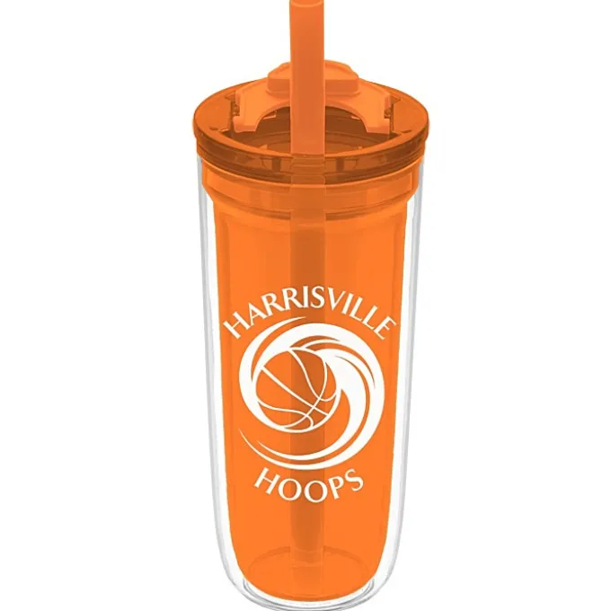 Simone Acrylic Tumbler with Straw - 16 oz.