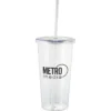 Sizzle Single Wall Tumbler with Straw - 24 oz