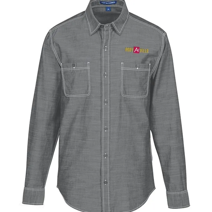 Slub Chambray Double Pocket Shirt - Men's