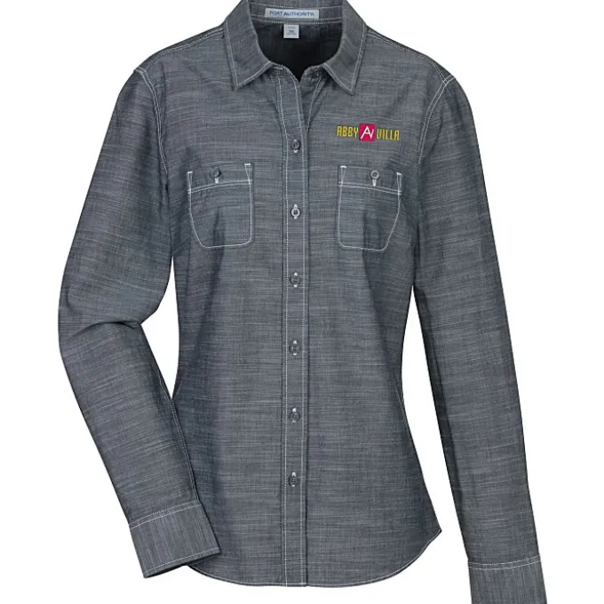 Slub Chambray Double Pocket Shirt - Ladies'