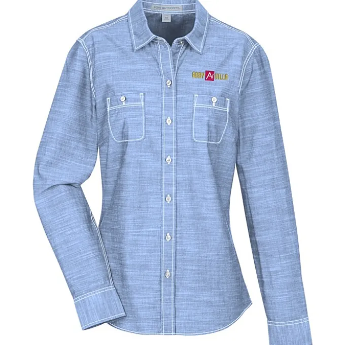 Slub Chambray Double Pocket Shirt - Ladies'