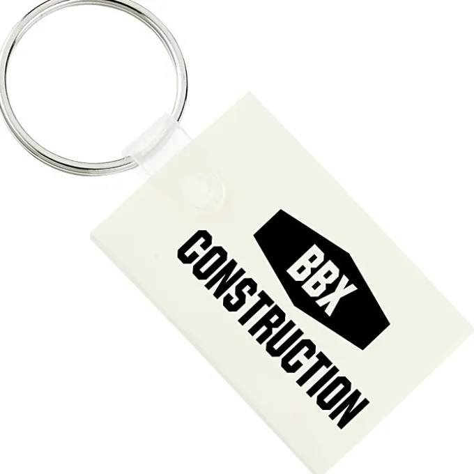 Small Rectangle Soft Keychain - Opaque