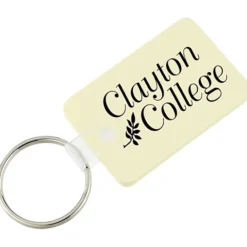 Small Rectangle with Round Corners Soft Keychain - Opaque