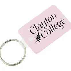 Small Rectangle with Round Corners Soft Keychain - Opaque