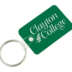 Small Rectangle with Round Corners Soft Keychain - Opaque