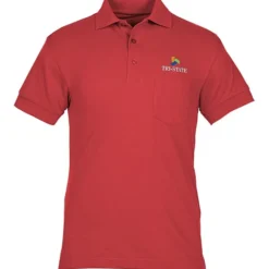 Smooth Touch Blended Pocket Pique Polo - Men's