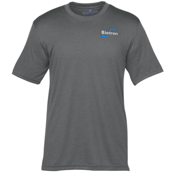 Snag Resistant Heather Performance T-Shirt - Men's - Embroidered