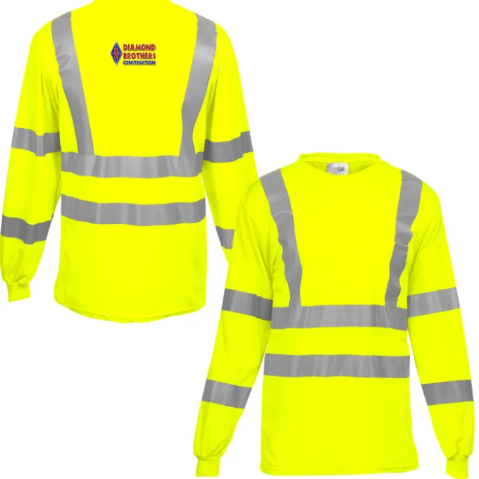 Snag-Resistant Reflective Long Sleeve T-Shirt