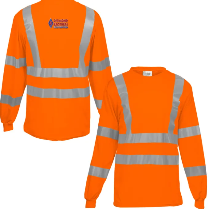 Snag-Resistant Reflective Long Sleeve T-Shirt