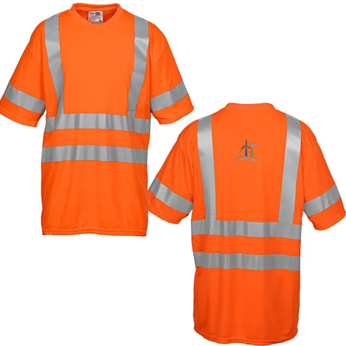 Snag-Resistant Reflective Short Sleeve T-Shirt