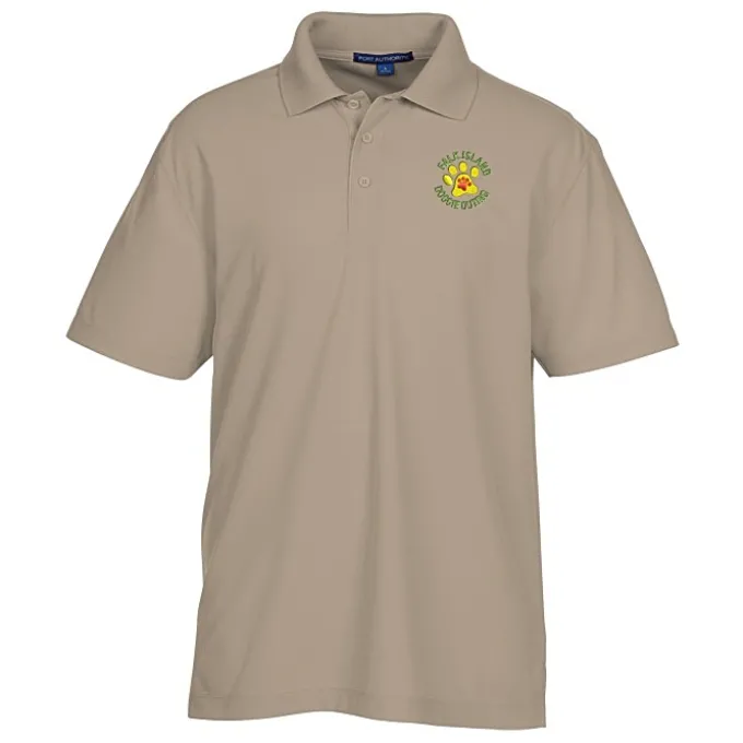 Snag Resistant Textured Performance Polo - Men's