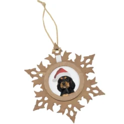 Snowflake Wood Photo Ornament