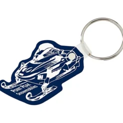 Snowmobile Soft Keychain - Opaque