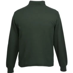 Soft-Blend Double-Tuck Long Sleeve Polo