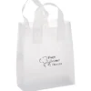 Soft-Loop Frosted Clear Shopper - 10 inches x 8 inches