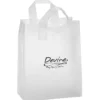 Soft-Loop Frosted Clear Shopper - 13 inches x 10 inches