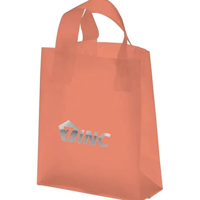 Soft-Loop Frosted Shopper - 10 inches x 8 inches - Foil