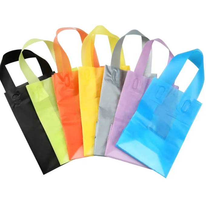 Soft-Loop Frosted Shopper - 8 inches x 5 inches - Foil