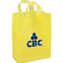 Soft-Loop Frosted Shopper - 13 inches x 10 inches - Foil