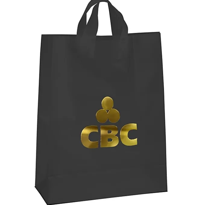 Soft-Loop Frosted Shopper - 17 inches x 13 inches - Foil