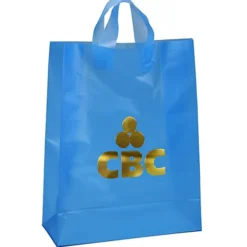 Soft-Loop Frosted Shopper - 17 inches x 13 inches - Foil