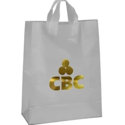 Soft-Loop Frosted Shopper - 17 inches x 13 inches - Foil