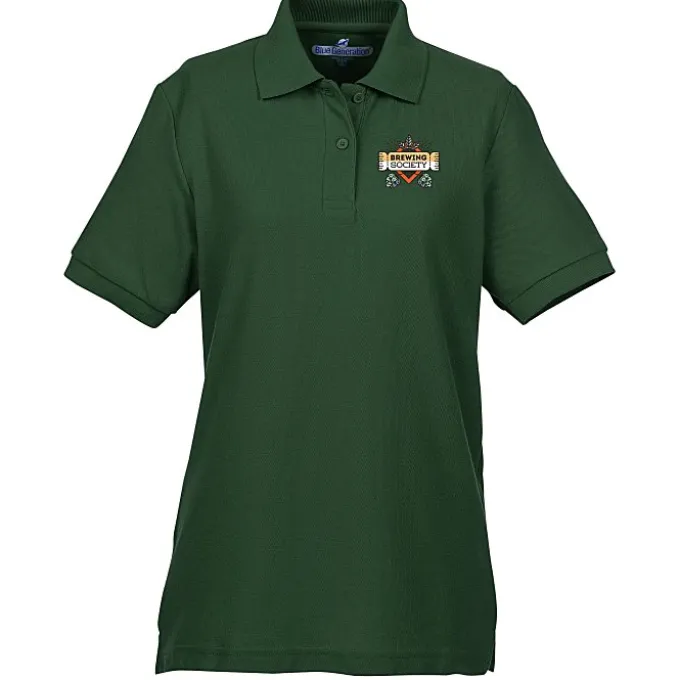 Soft Touch Pique Sport Shirt - Ladies' - Full Color