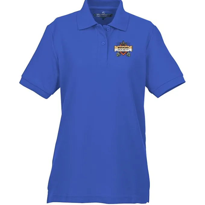 Soft Touch Pique Sport Shirt - Ladies' - Full Color