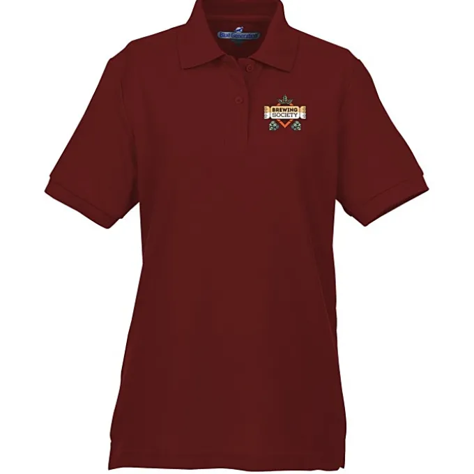 Soft Touch Pique Sport Shirt - Ladies' - Full Color