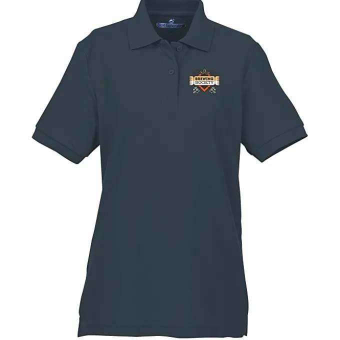 Soft Touch Pique Sport Shirt - Ladies' - Full Color