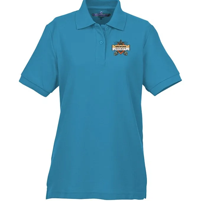 Soft Touch Pique Sport Shirt - Ladies' - Full Color