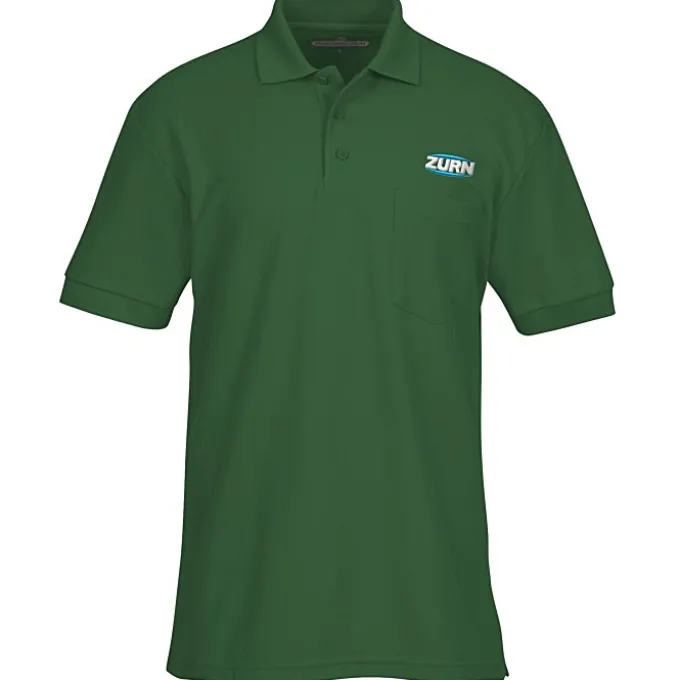 Soft Touch Pique Sport Shirt with Pocket - Men's