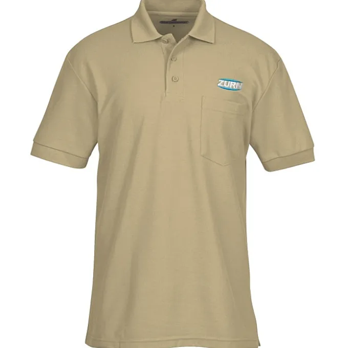Soft Touch Pique Sport Shirt with Pocket - Men's