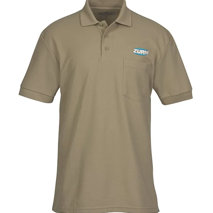 Soft Touch Pique Sport Shirt with Pocket - Men's