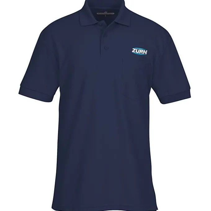 Soft Touch Pique Sport Shirt with Pocket - Men's