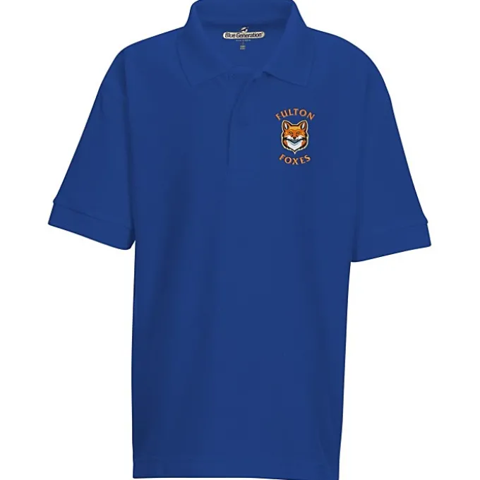 Soft Touch Pique Sport Shirt - Youth - Embroidered