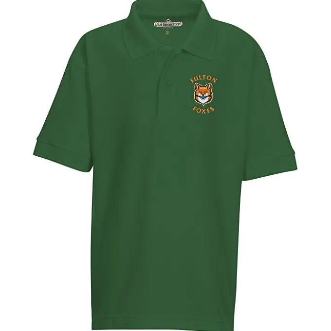 Soft Touch Pique Sport Shirt - Youth - Embroidered