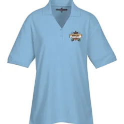 Soft Touch Pique Y-Placket Sport Shirt - Ladies' - Full Color